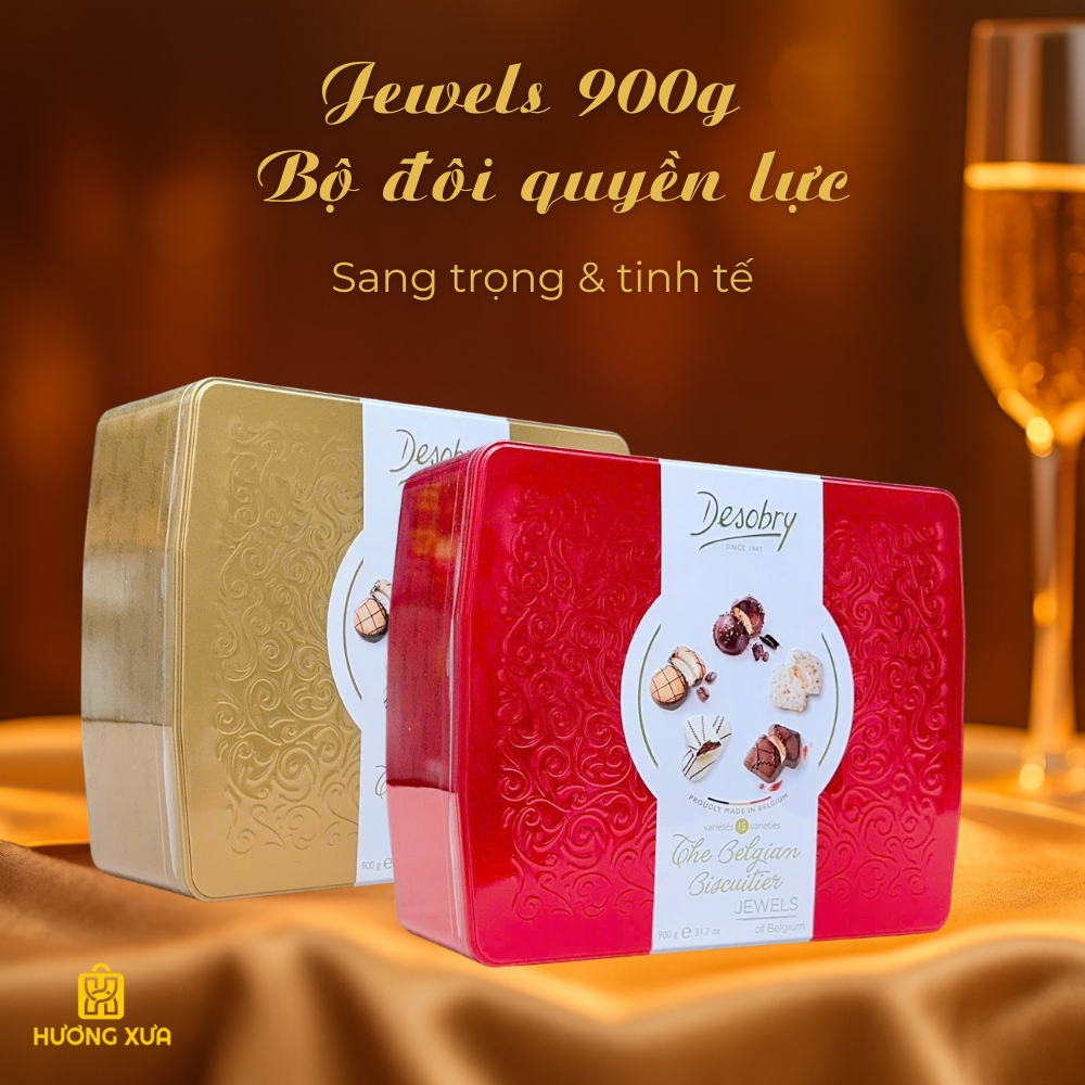 Jewels 900g – Hộp đại tiệc mix vị socola cao cấp