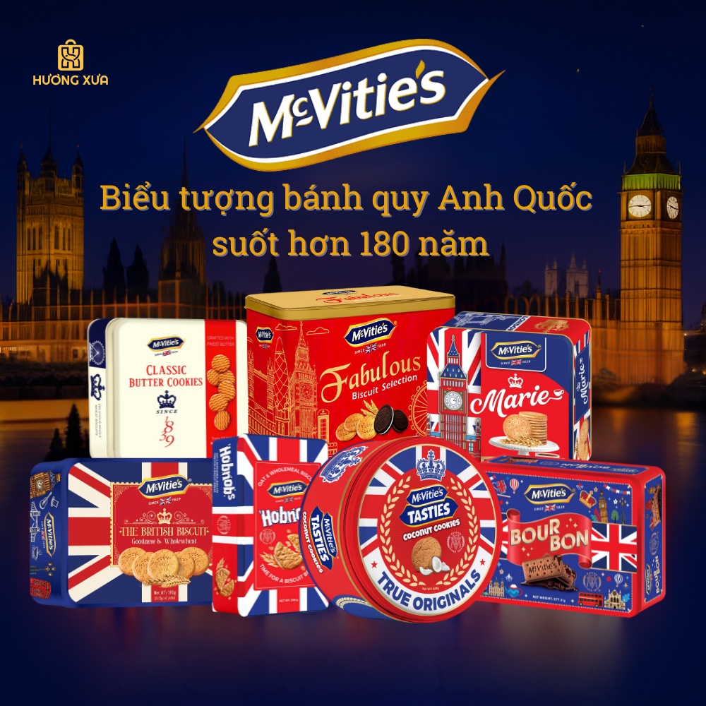McVitie’s – Biểu tượng bánh quy Anh Quốc suốt hơn 180 năm