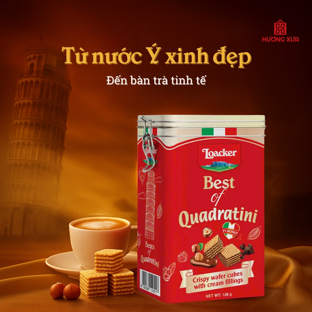Loacker Best of Quadratini 126g – Tinh Hoa Hai Hương Vị Kinh Điển