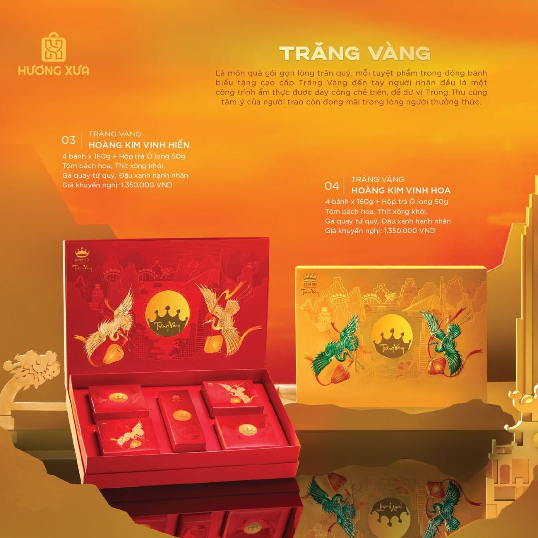 Hộp bánh Trung Thu Kinh Đô Trăng Vàng Hoàng Kim 2026