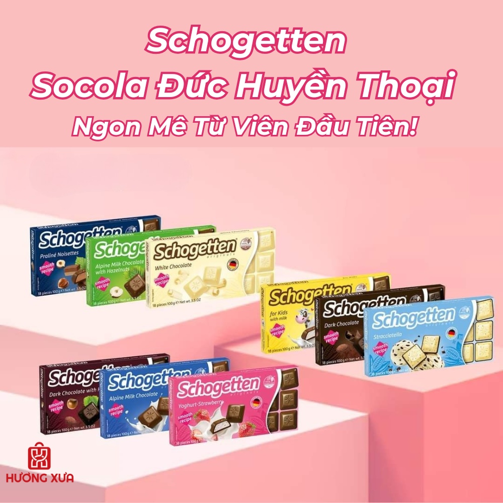 Socola thanh Schogetten 100g (Nhiều Loại)