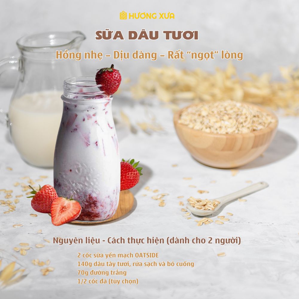 Lốc 3 Hộp Sữa Yến Mạch Vị Nguyên Bản Oatside 200ml