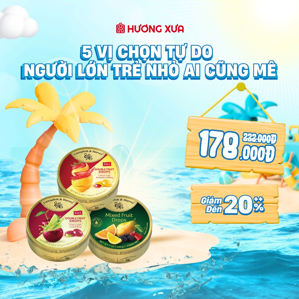 Cavendish & Harvey – Hương vị trái cây tinh tế từ châu Âu