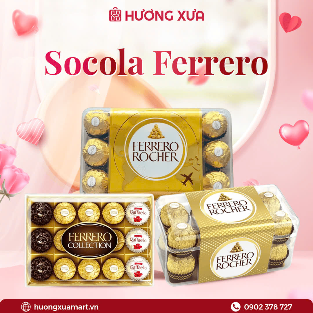 Ferrero Rocher (Ý) – Viên Socola Bọc Vàng Quyến Rũ Mọi Ánh Nhìn!