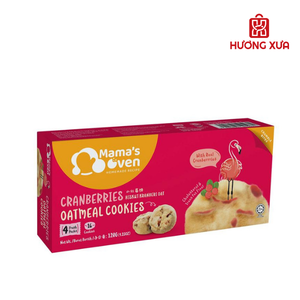 Bánh quy Mama's Oven Cranberries Oatmeal Cookies 120g