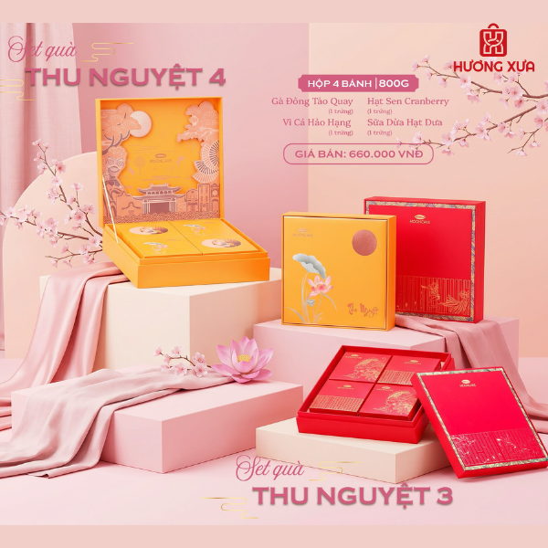 Bánh Trung Thu Bibica 2026 Hộp Thu Nguyệt 4