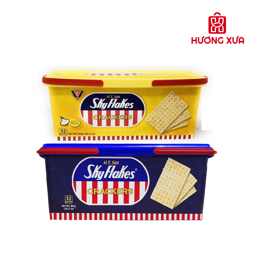 Bánh Quy Ăn Kiêng SkyFlakes Crackers M.Y.San 800g (Nhiều Vị)