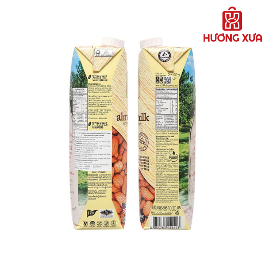Sữa hạnh nhân không đường 137 Degrees nguyên chất 1 lít