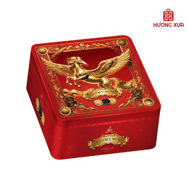 Bánh Quy Hỗn Hợp Luckysun HS Họa Tiết Hình Ngựa 180g