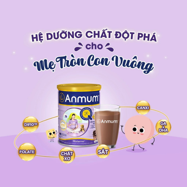 Sữa Bột Anmum Materna Hương Chocolate 800g
