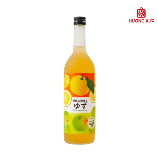 Rượu mơ Nhật Bản Nakano Yuzu vị chanh Nhật 720ml 12%