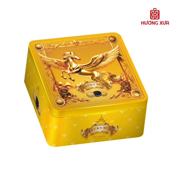 Bánh Quy Hỗn Hợp Luckysun HS Họa Tiết Hình Ngựa 180g