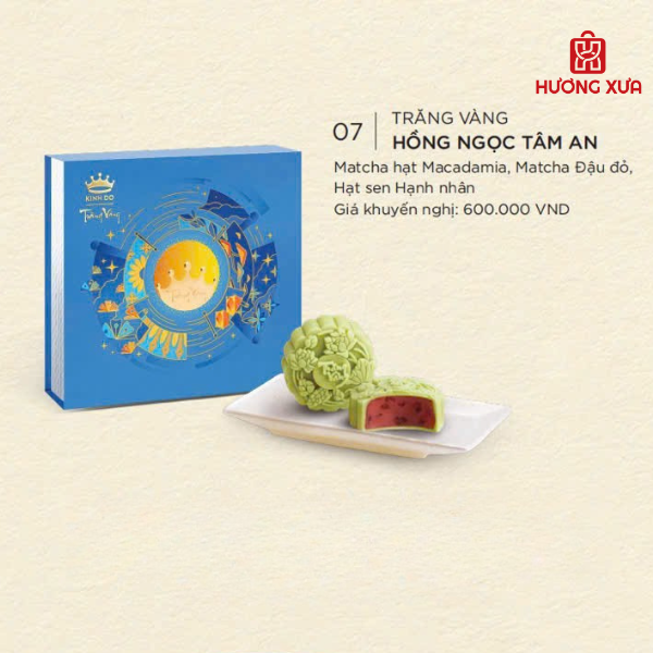 Bánh trung thu Kinh Đô Trăng Vàng Hồng Ngọc Tâm An
