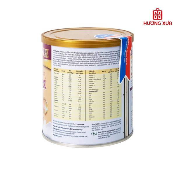 Sữa bột Glucerna hương vani 380g dành cho người bị tiểu đường