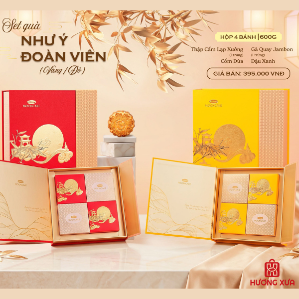 Bánh Trung Thu Bibica 2026 Hộp Như Ý Đoàn Viên Vàng