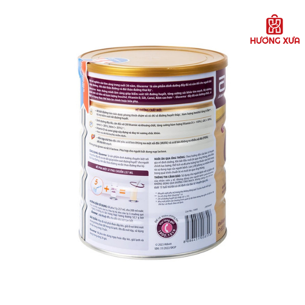 Sữa bột Glucerna hương vani 800g dành cho người bị tiểu đường