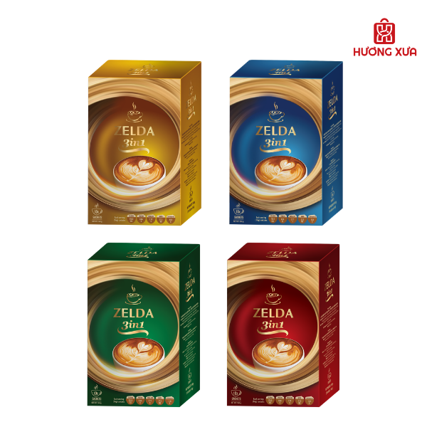 Cà Phê Hòa Tan 3in1 Zelda Hộp Giấy 160g