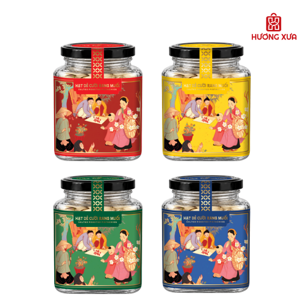 Hạt dẻ cười rang muối PH hũ thủy tinh vuông 170g