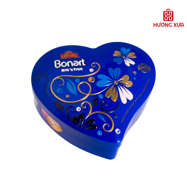 Kẹo cứng sữa trái cây Bonart Nhân Sốt Trái Cây (HT trái tim nhỏ) 70g