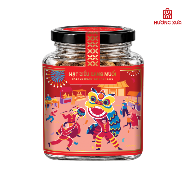 Hạt Macca PH hũ thủy tinh vuông 210g