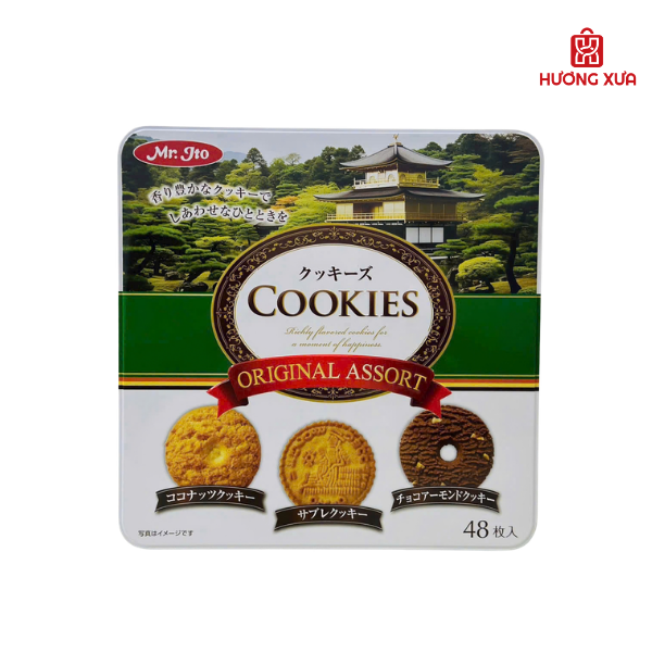 Bánh Ito Cookies Original Assort Hộp Sắt 453.9g