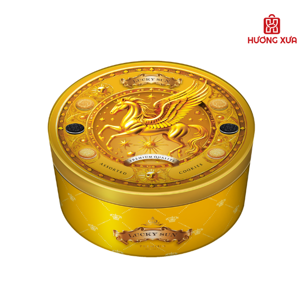Bánh Quy Hỗn Hợp Luckysun HS Họa Tiết Hình Ngựa 110g