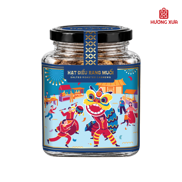 Hạt Macca PH hũ thủy tinh vuông 210g