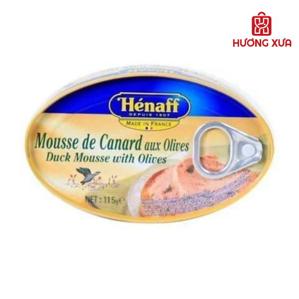 Pate vịt với dầu olive Henaff 115g