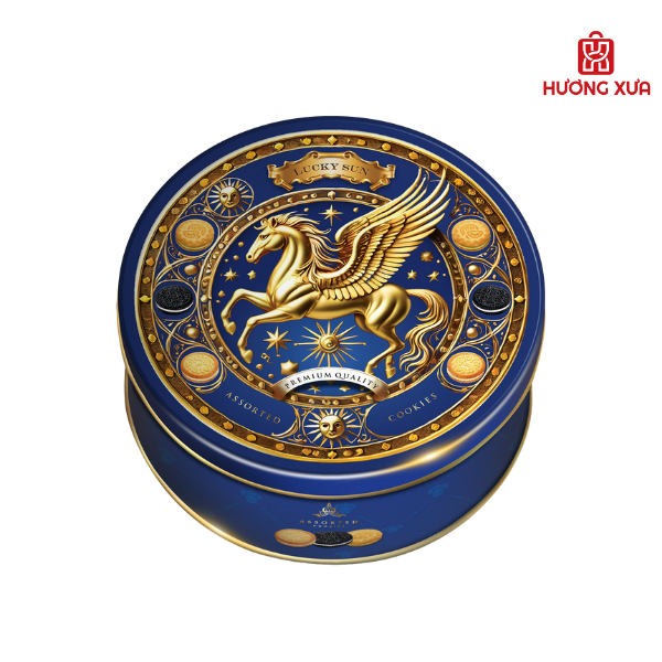 Bánh Quy Hỗn Hợp Luckysun HS Họa Tiết Hình Ngựa 110g