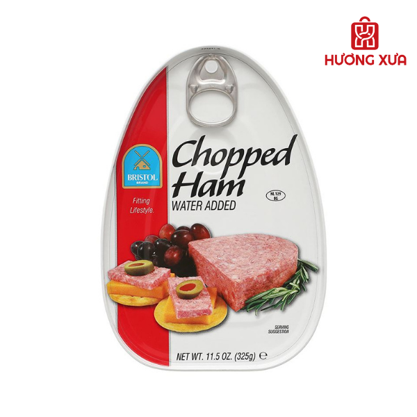 Thịt hộp xắt nhỏ Chopped Ham Bristol 325g
