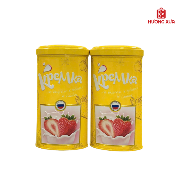 Kẹo cứng caramen hương kem dâu Caramel Hard Candy Kremka 123g