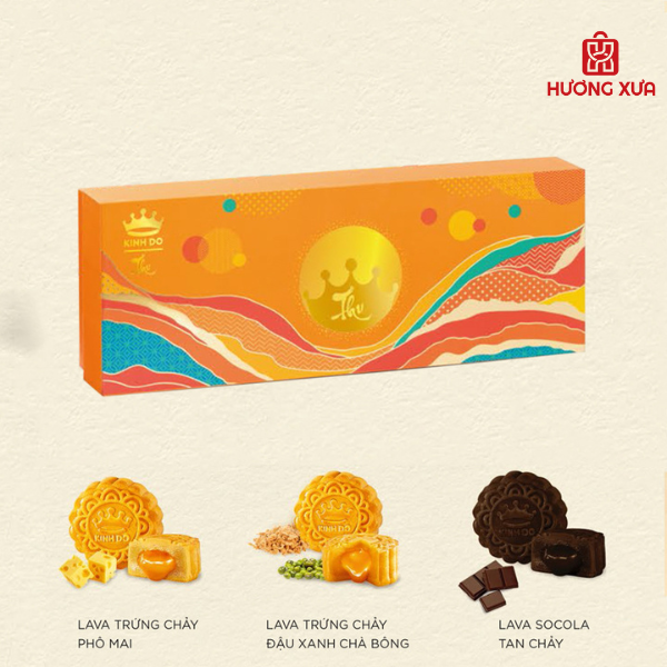 Bánh trung thu Kinh Đô Lava Trứng Chảy Hộp 3 bánh