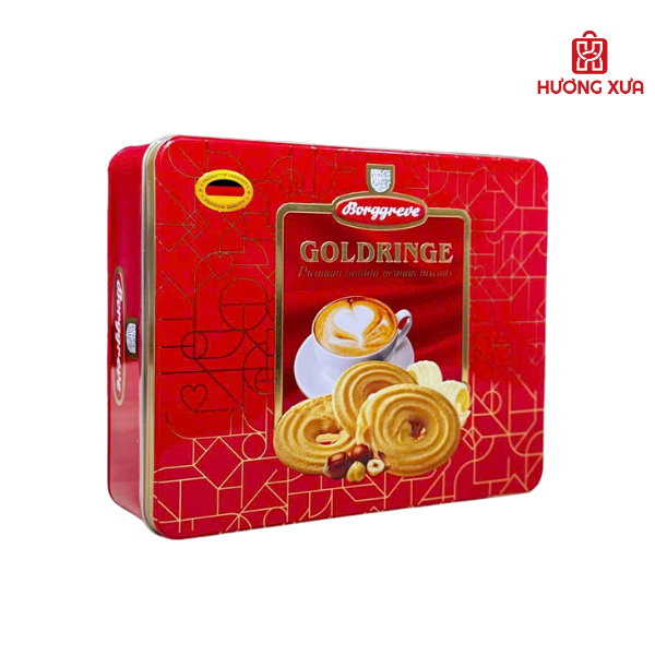 Bánh Quy Bơ Giòn Borggreve Gold-Ringe 800g