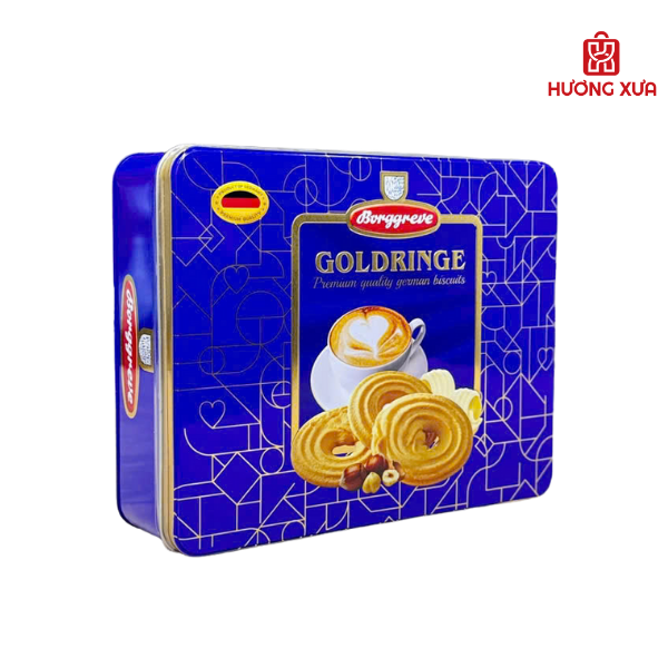 Bánh Quy Bơ Giòn Borggreve Gold-Ringe 800g