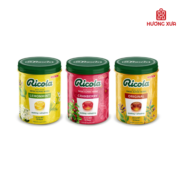 Viên Ngậm Thảo Mộc Không Đường Ricola Swiss Herb Signature 112.5g