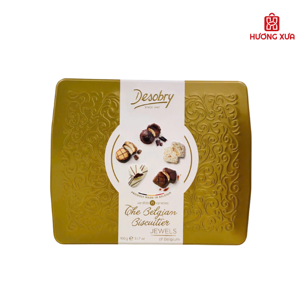 Bánh quy Desobry The Belgian Biscuitier Jewels 900g