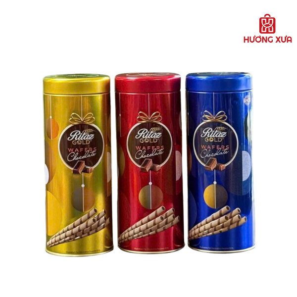 Bánh Quế Ritaz Gold Nhân Kem Sô cô la (LT tròn) 80g