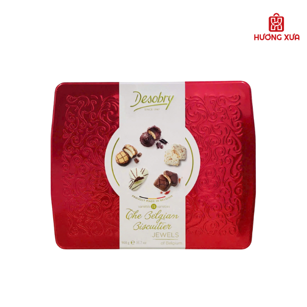 Bánh quy Desobry The Belgian Biscuitier Jewels 900g