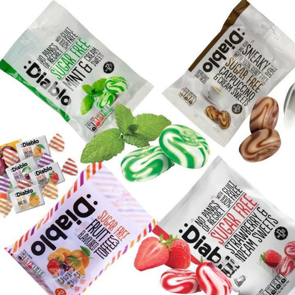 Kẹo Diablo Không Đường Cappuccino Kem 75g