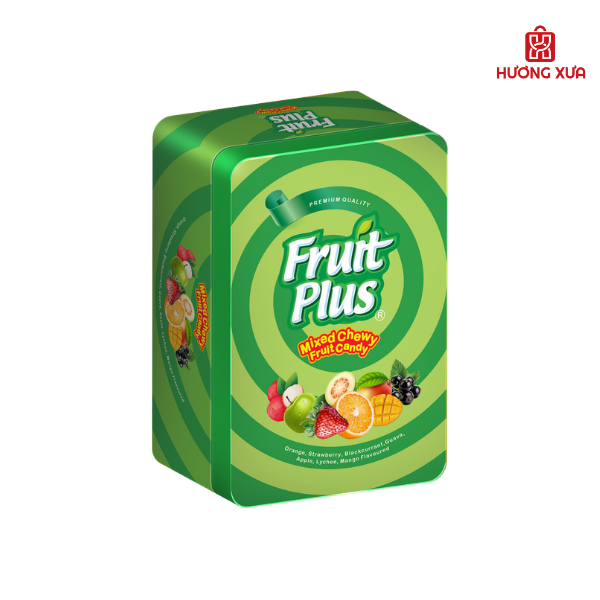 Kẹo Mềm Fruit Plus Hỗn Hợp Hộp Sắt 170g