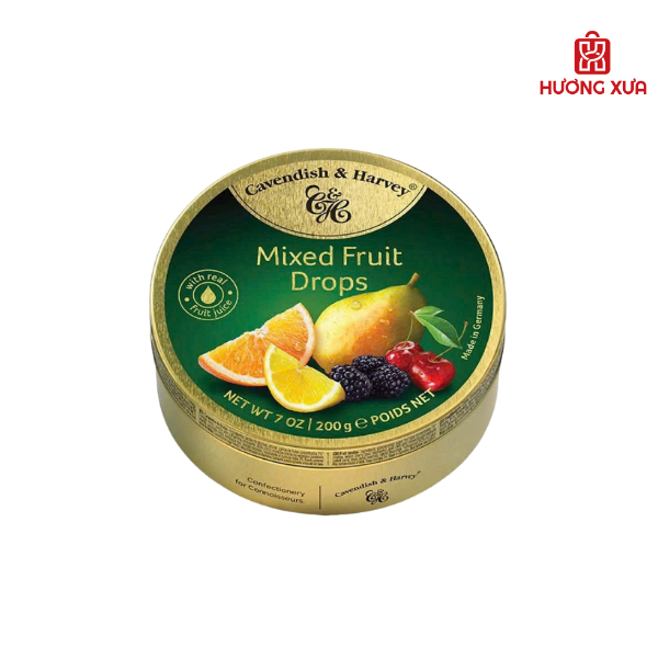 Kẹo trái cây Cavendish & Harvey hộp thiếc 200g / 175g ( đủ vị)