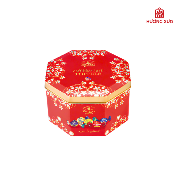 Kẹo bơ sữa Walker's Toffees hộp thiếc 180g