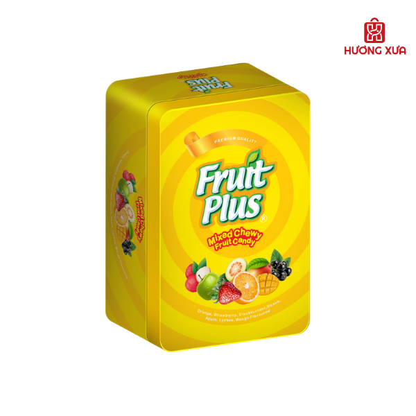 Kẹo Mềm Fruit Plus Hỗn Hợp Hộp Sắt 170g