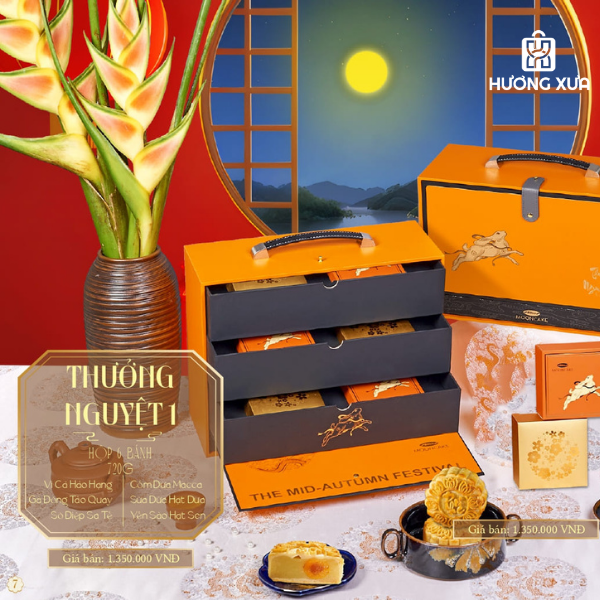 Bánh Trung Thu Bibica 2025 Hộp Thưởng Nguyệt 1