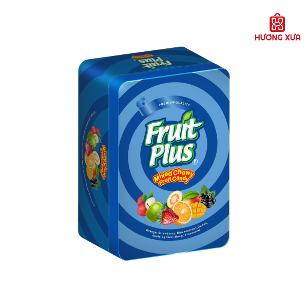 Kẹo Mềm Fruit Plus Hỗn Hợp Hộp Sắt 170g