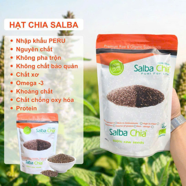 Hạt Chia Đen Salba Túi 450g