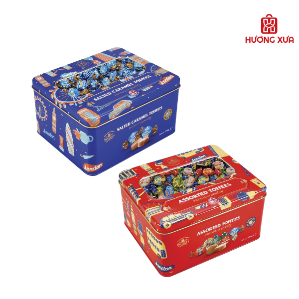 Kẹo Bơ Sữa Walker's Toffees hộp thiếc 175g