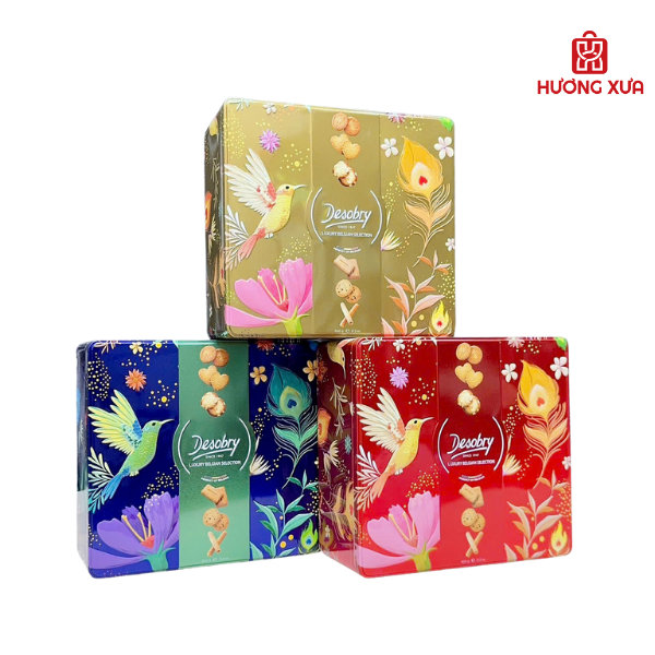 Bánh Quy Tổng Hợp 6 Loại Desobry Luxury Belgian Biscuits 600g
