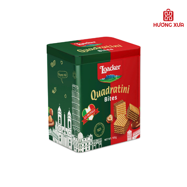 Bánh Xốp Loacker Quadratini Bites 105g