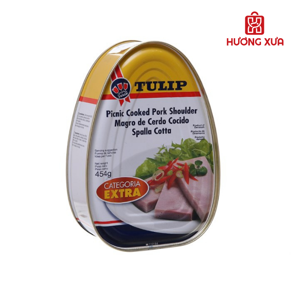 Thịt Hộp Ham Vai Heo Tulip 454g